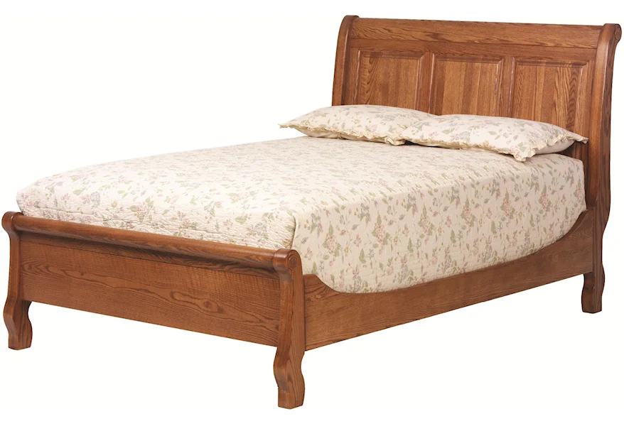 Journeys End Sleigh Bed by Millcraft at Saugerties Furniture Mart