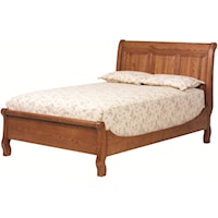 Full Sleigh Bed with Raised Panels