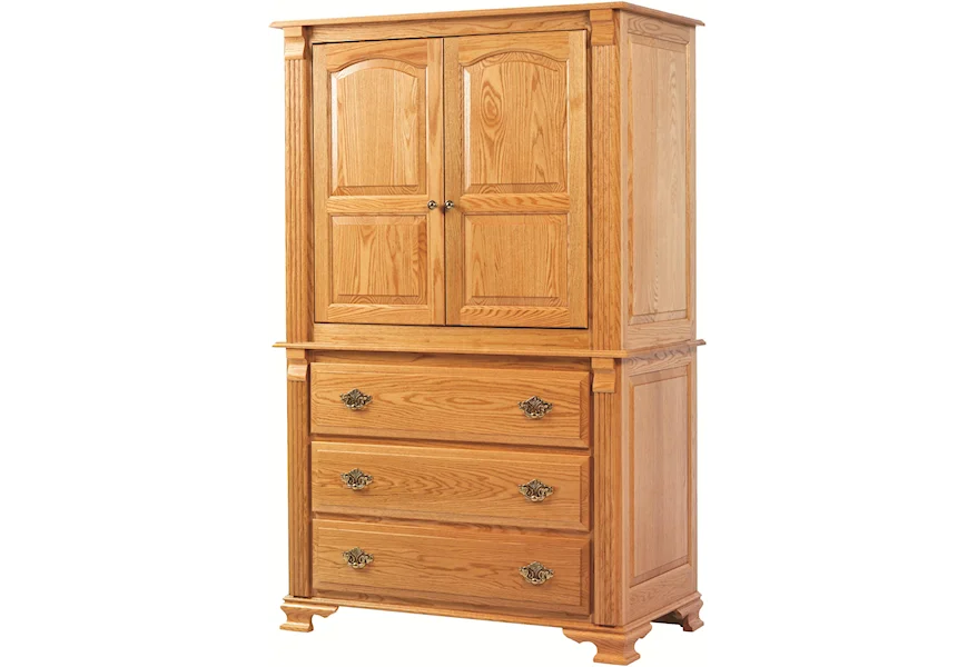 Journeys End Entertainment Armoire by Millcraft at Saugerties Furniture Mart