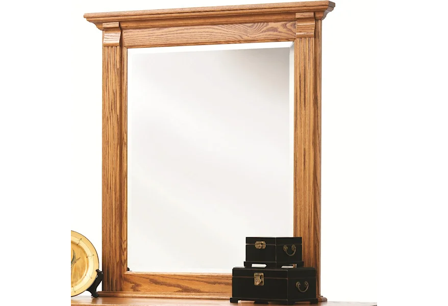 Journeys End Bevel Mirror by Millcraft at Saugerties Furniture Mart