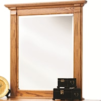 Beveled Edge Mirror with Fluted Columns