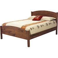 Queen Eclipse Bed with Hand-Rubbed Cherry Finish