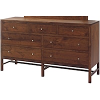 7-Drawer Dresser with Accenting Silver Knob Pull Hardware
