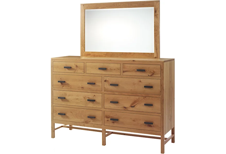 Lynnwood Dresser and Mirror Set by Millcraft at Saugerties Furniture Mart