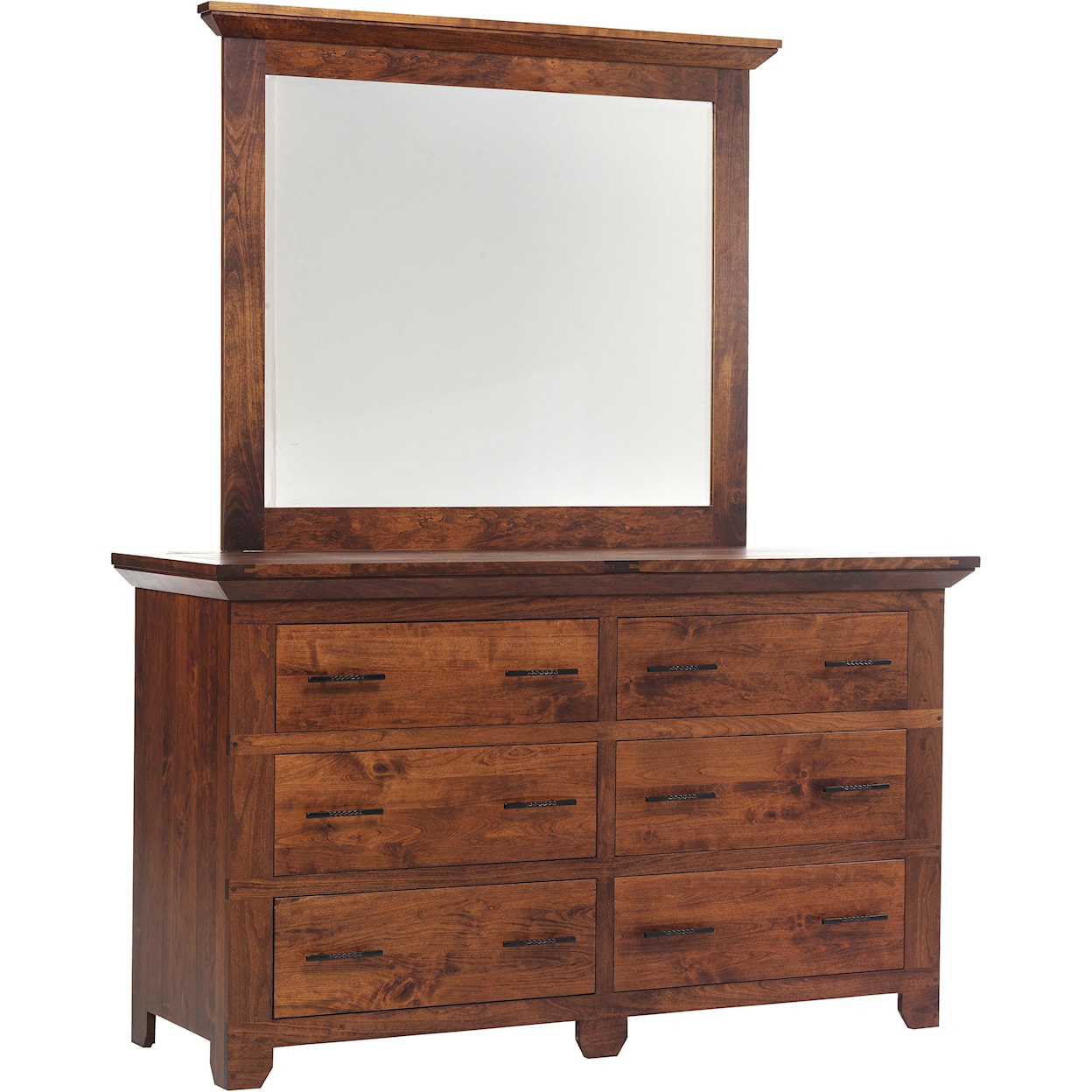 Millcraft Redmond Wellington Dresser and Mirror Set