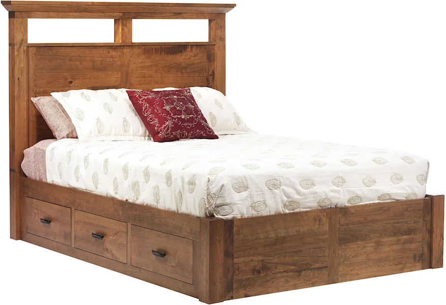 Redmond Wellington King Panel Bed by Millcraft at Saugerties Furniture Mart