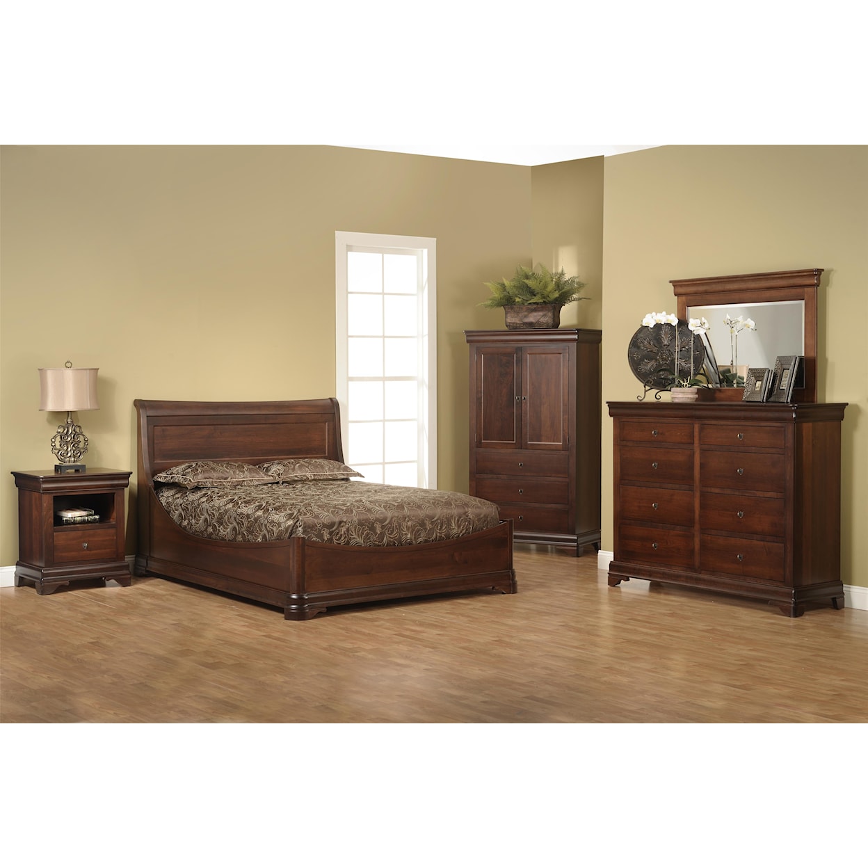 Millcraft Versallies Full Euro Bedroom Group