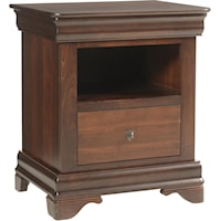 Night Stand with Open Shelf