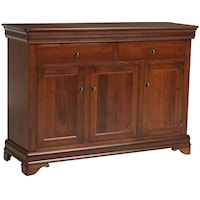 Sideboard with 4 Drawers and 3 Doors