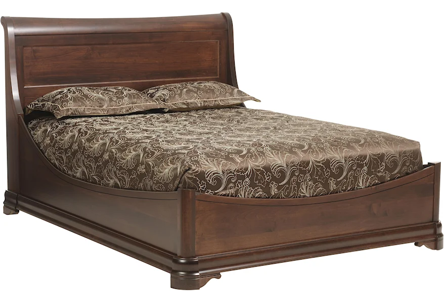 Versallies Queen Euro Bed by Millcraft at Saugerties Furniture Mart