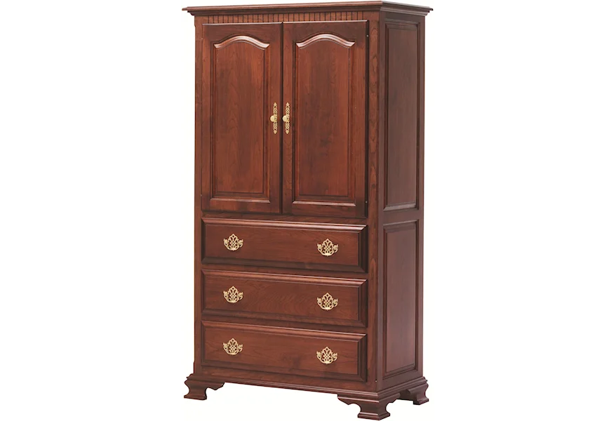 Victorias Tradition Armoire by Millcraft at Saugerties Furniture Mart