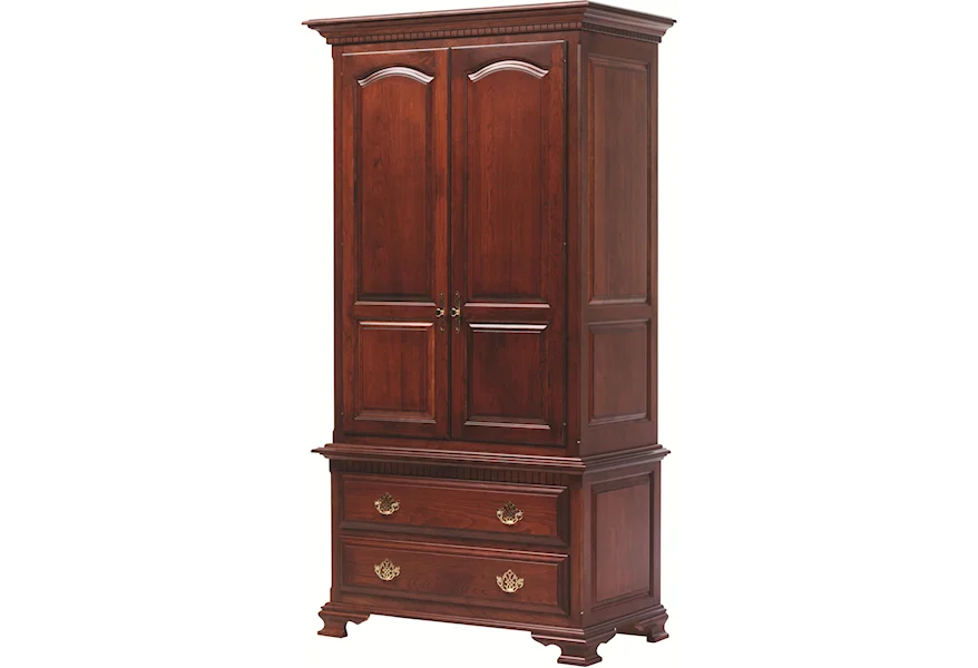 Victorias Tradition Armoire by Millcraft at Saugerties Furniture Mart