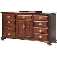 Dresser with 7 Drawers and 2 Doors