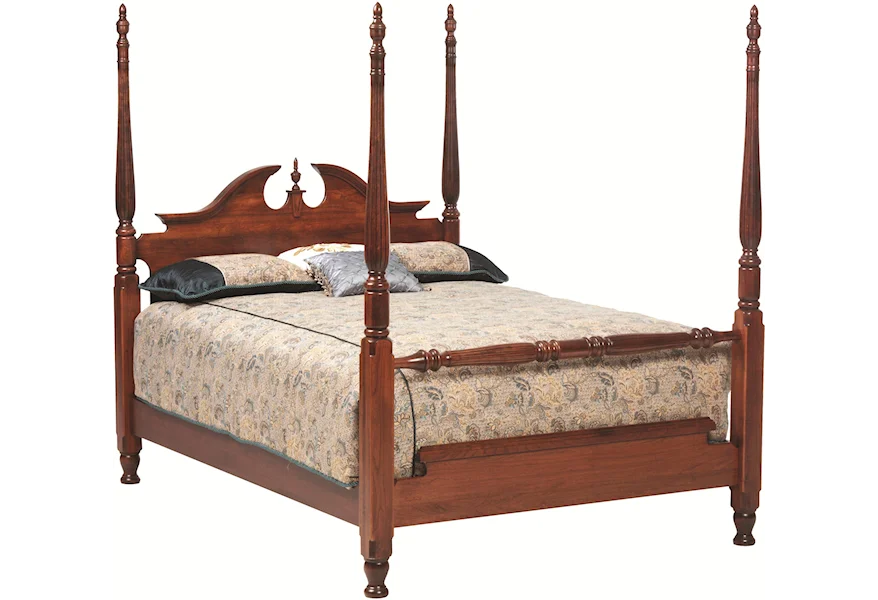 Victorias Tradition Queen Poster Bed by Millcraft at Saugerties Furniture Mart