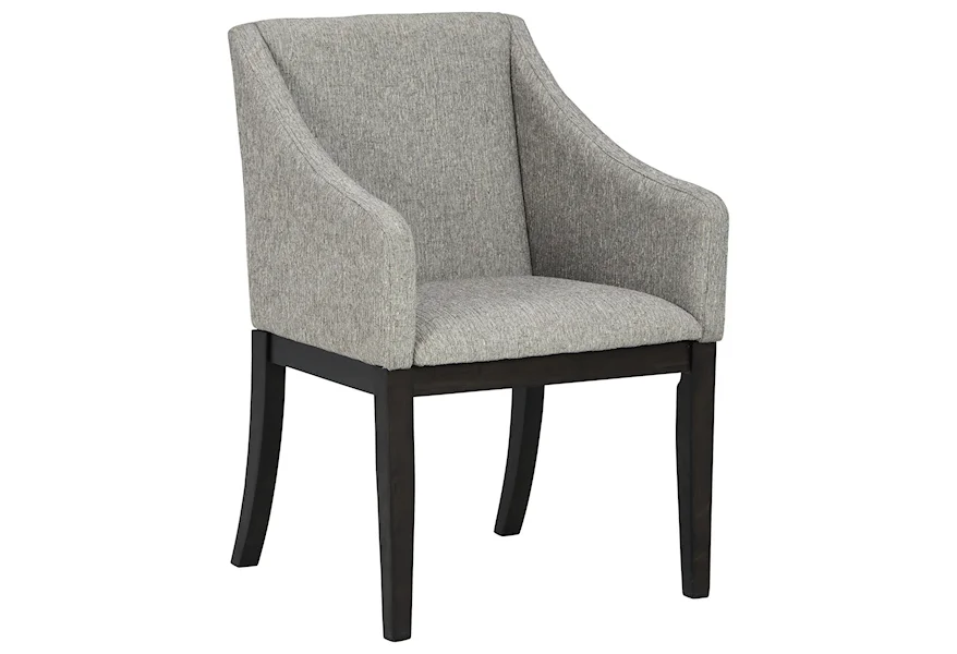 Bruxworth Dining Upholstered Arm Chair by Millennium at Sam's Furniture Outlet