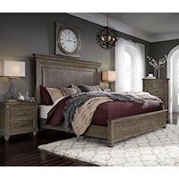 3 Piece King Panel Bed, 3 Drawer Nightstand and 7 Drawer Chest Set