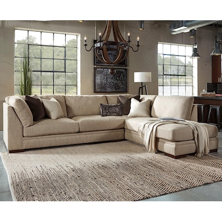 2-Piece Sectional with Right Chaise