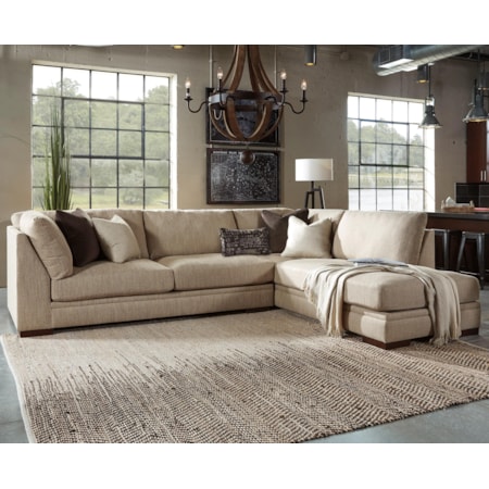 2-Piece Sectional with Right Chaise
