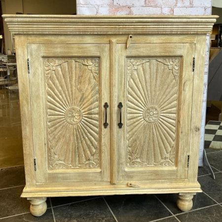 2 Door Carved Sideboard