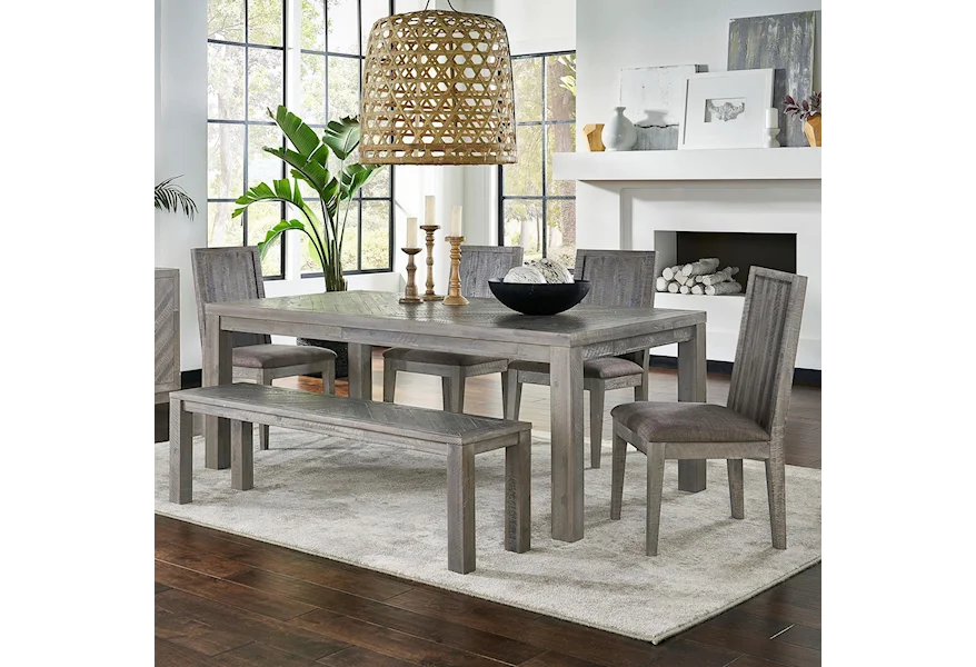 Alexandra Table Set with Bench by Modus International at Lynn's Furniture & Mattress