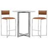 Modus International Amalfi X-Base Bar Stool in Cognac