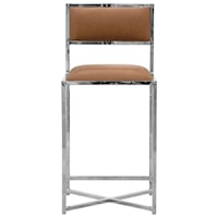 X-Base Counter Stool in Cognac