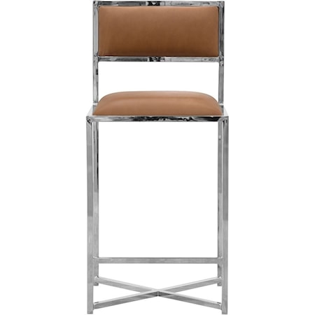 X-Base Counter Stool in Cognac
