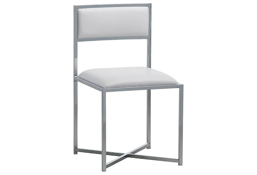Amalfi X-Base Chair in White by Modus International at A1 Furniture & Mattress