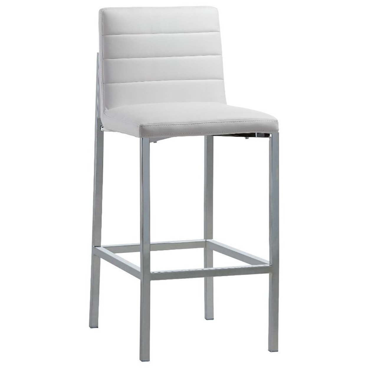 Modus International Amalfi Metal Back Bar Stool in White