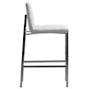 Modus International Amalfi Metal Back Bar Stool in White