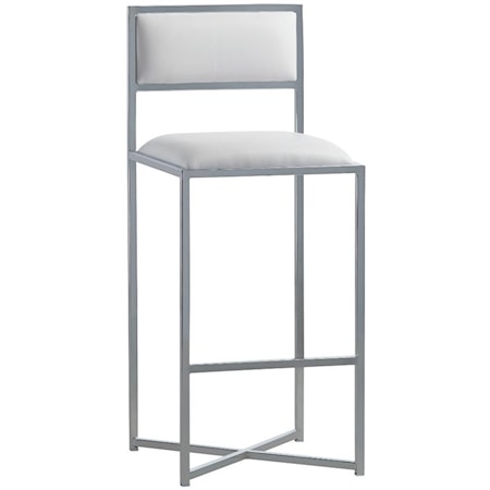 X-Base Bar Stool in White