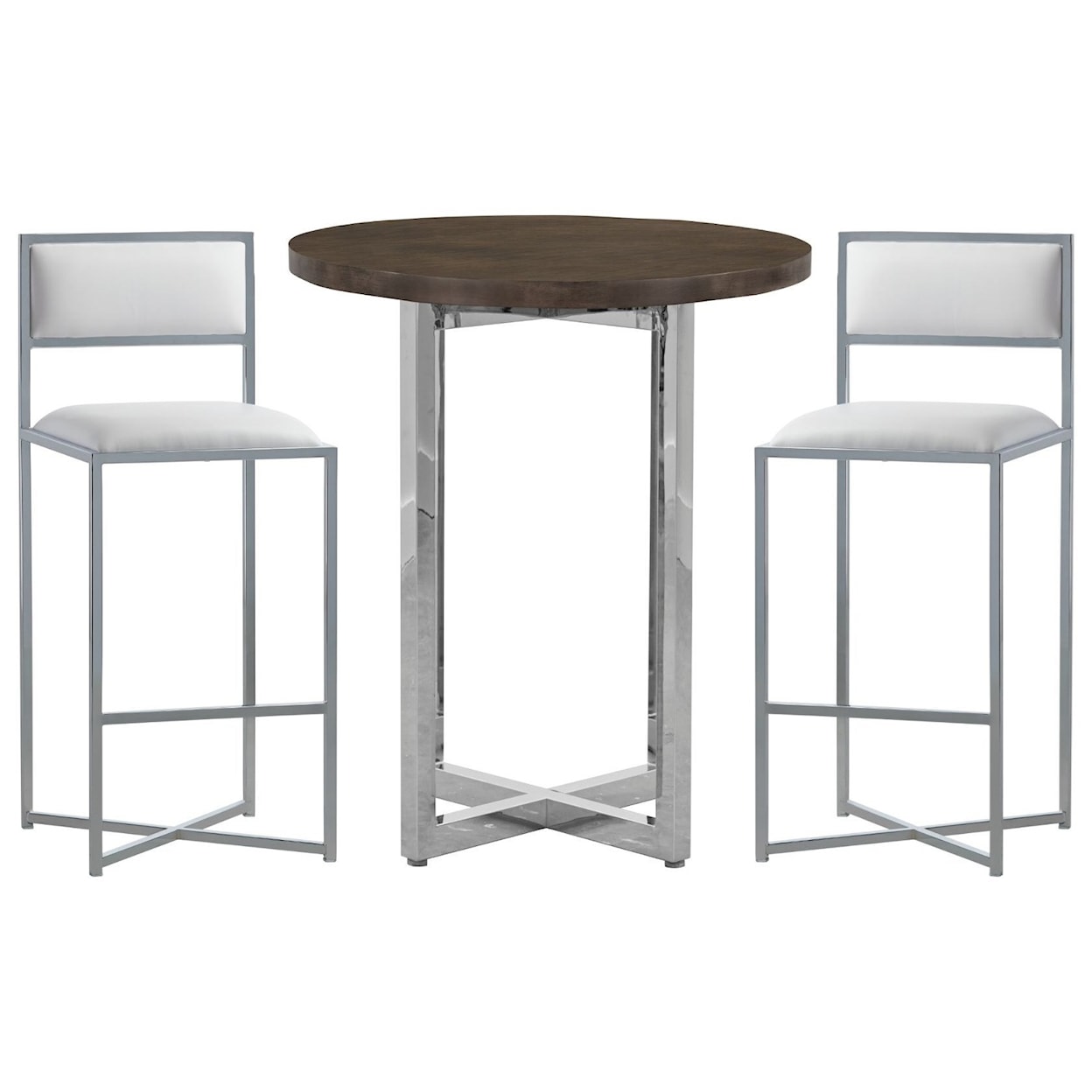 Modus International Amalfi X-Base Bar Stool in White