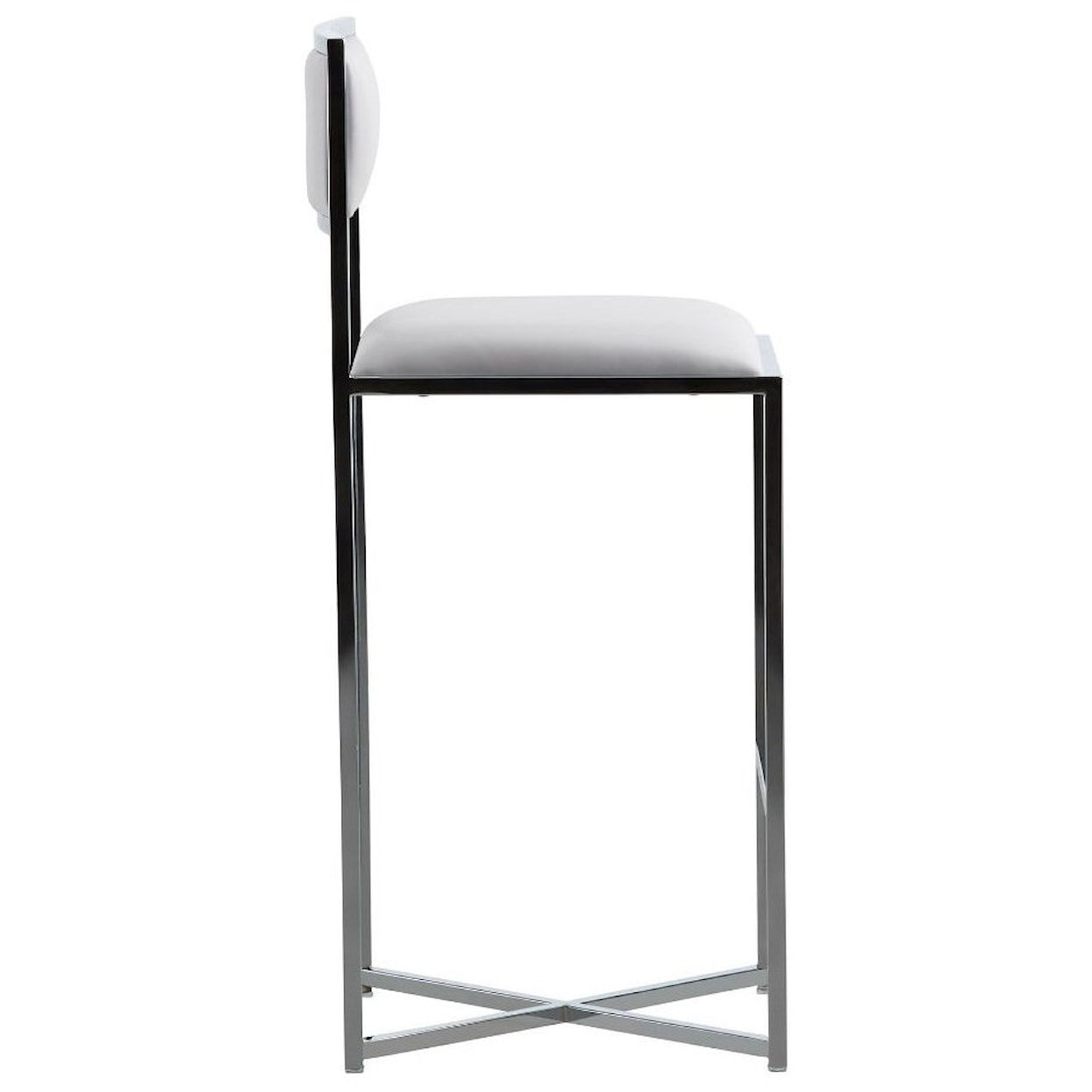 Modus International Amalfi X-Base Bar Stool in White