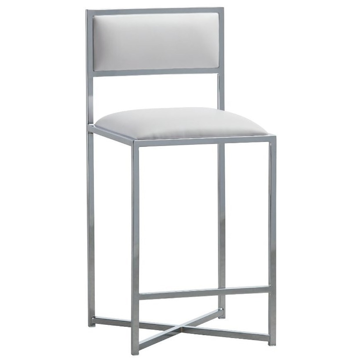 Modus International Amalfi X-Base Counter Stool in White