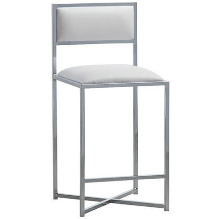 X-Base Counter Stool in White