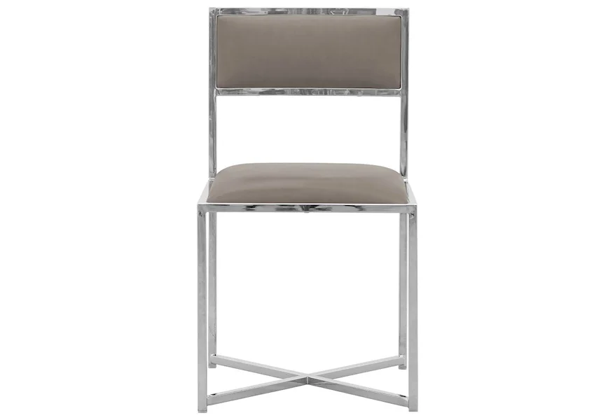 Amalfi X-Base Chair in Taupe by Modus International at Lynn's Furniture & Mattress
