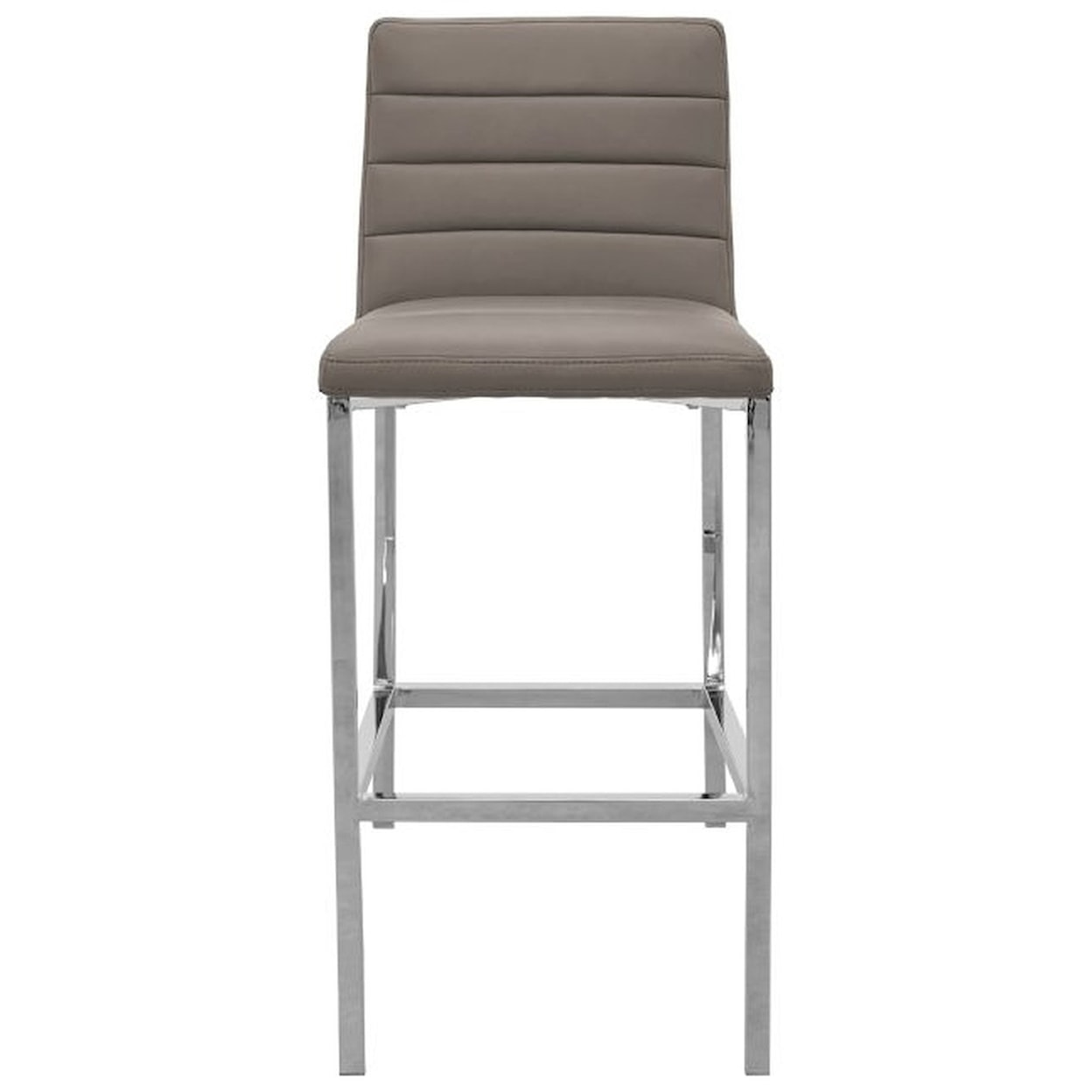 Modus International Amalfi Metal Back Bar Stool in Taupe