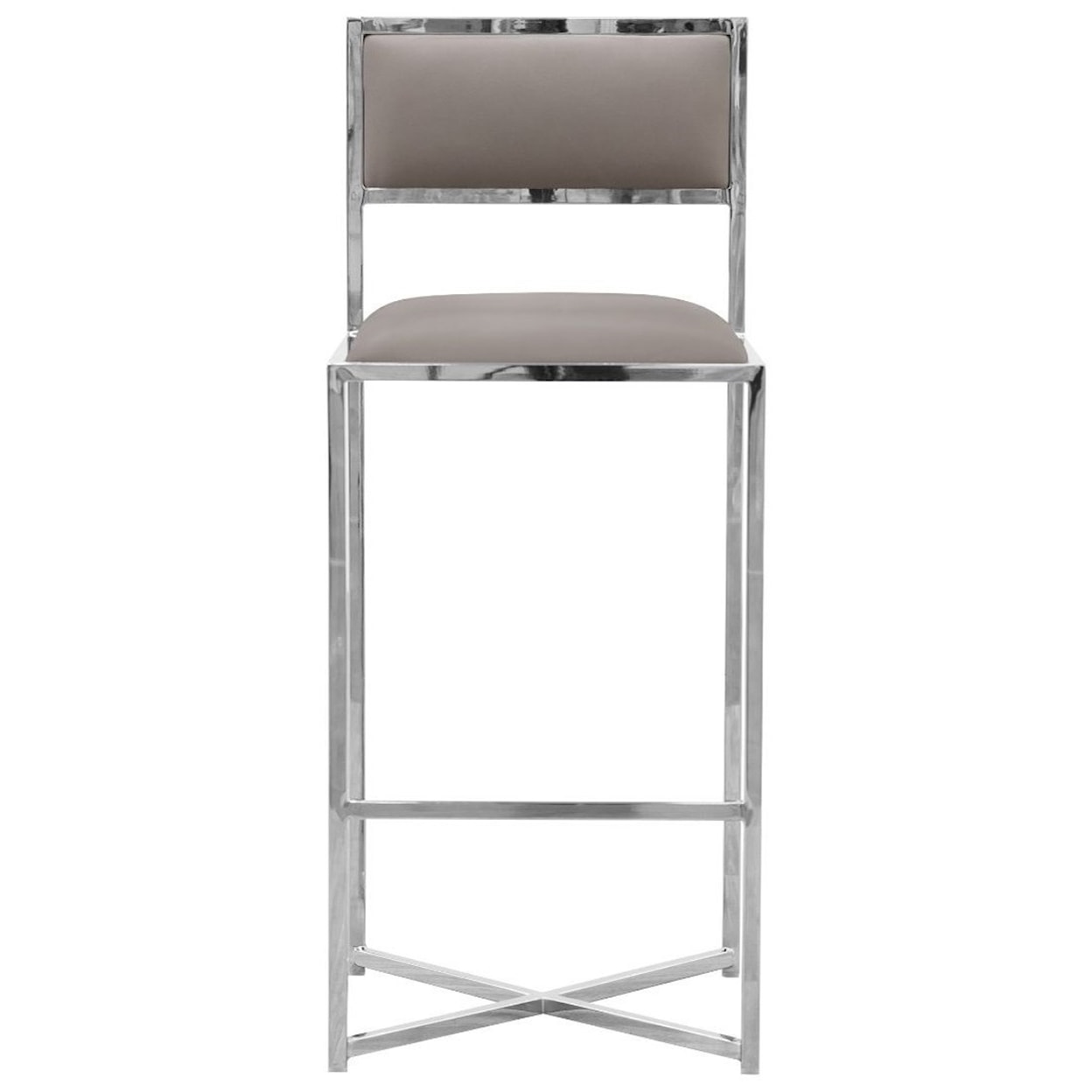 Modus International Amalfi X-Base Bar Stool in Taupe