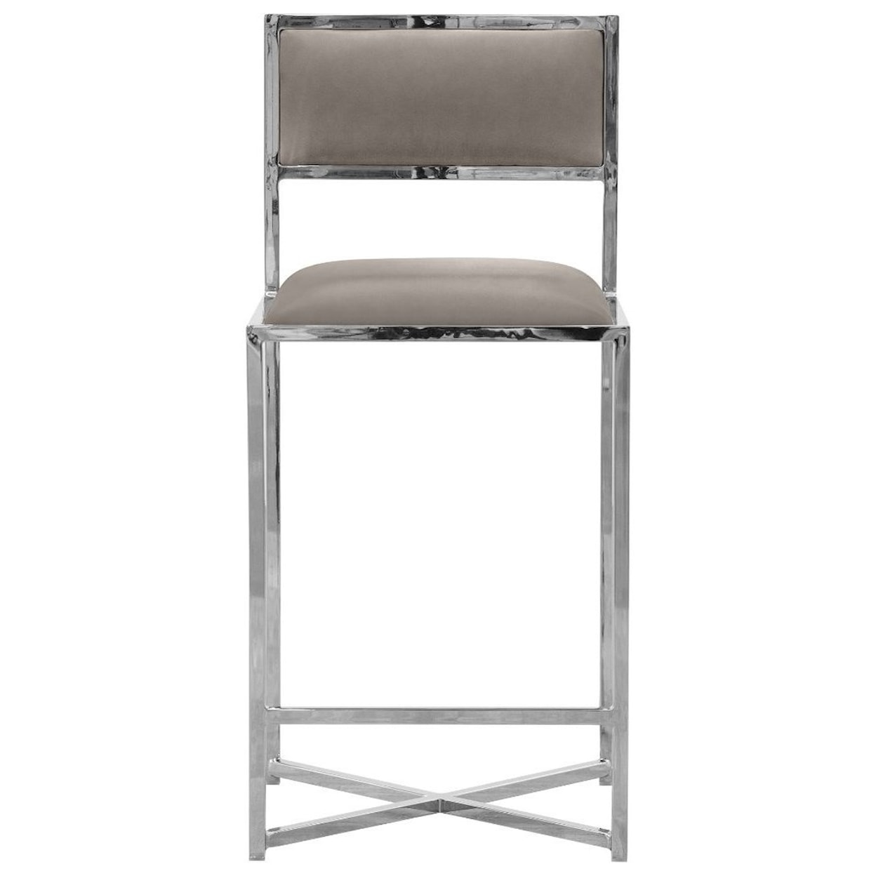 Modus International Amalfi X-Base Counter Stool in Taupe