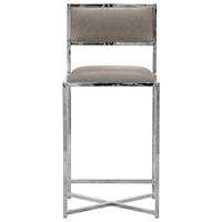 X-Base Counter Stool in Taupe