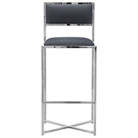 X-Base Bar Stool in Cobalt