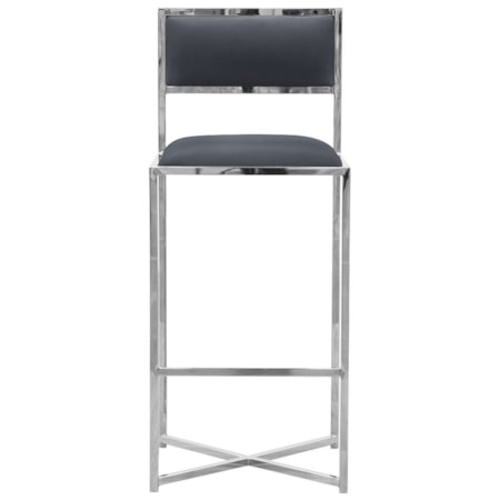 X-Base Bar Stool in Cobalt