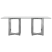 Rectangle Table with Glass Top