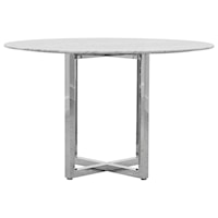 54" Round Counter Table with Marble Top