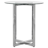 32" Round Bar Table with Glass Top