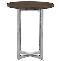 32" Round Bar Table with Wood Top