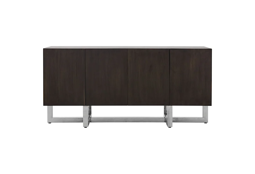 Amalfi Wood Sideboard in Wood/Chrome by Modus International at Lynn's Furniture & Mattress