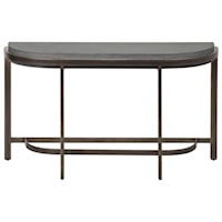 Contemporary Console Table with Concrete Top