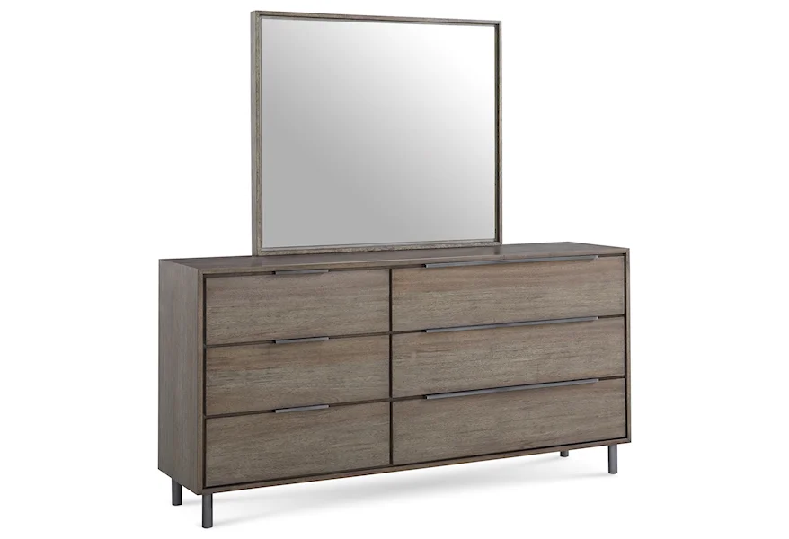 Berkeley Dresser and Mirror by Modus International at A1 Furniture & Mattress