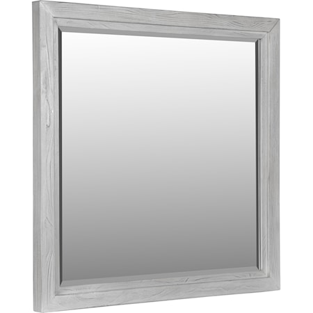 Plain Mirror in Washed White